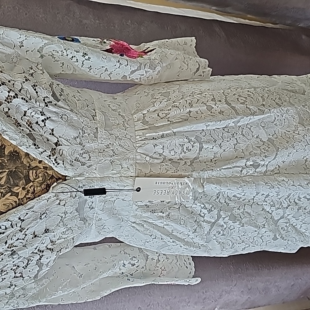 NWT Anthropologie Tracy Reese White Lace Dress - Size 4 - New and Stunning - Picture 5 of 7